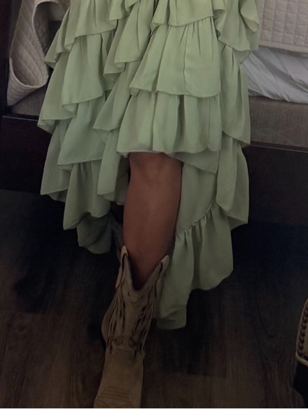 Torn by Ronny Kobo 🔥 Orcadia Dress in Sage - Picture 8 of 9